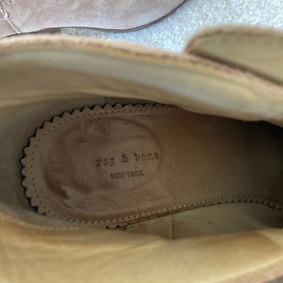 Rag and Bone Harrow Suede Leather Boots Size 38 - Picture 9 of 10